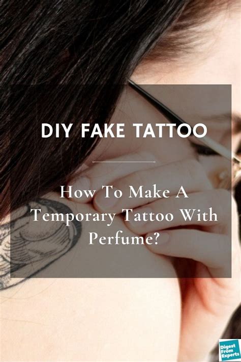 fake tattoos with perfume and water|temporary tattoos made with perfume.